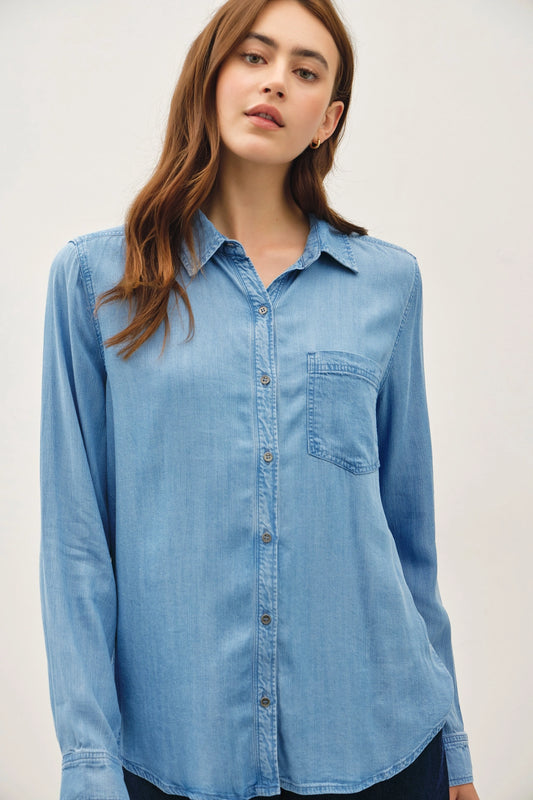 Denim Tencel Shirt