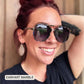 Earhart I Women’s Aviator Sunglasses I Clear