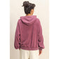 Mineral Wash Seam Hoodie I Taupe