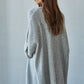 Folded Open Front Cardigan