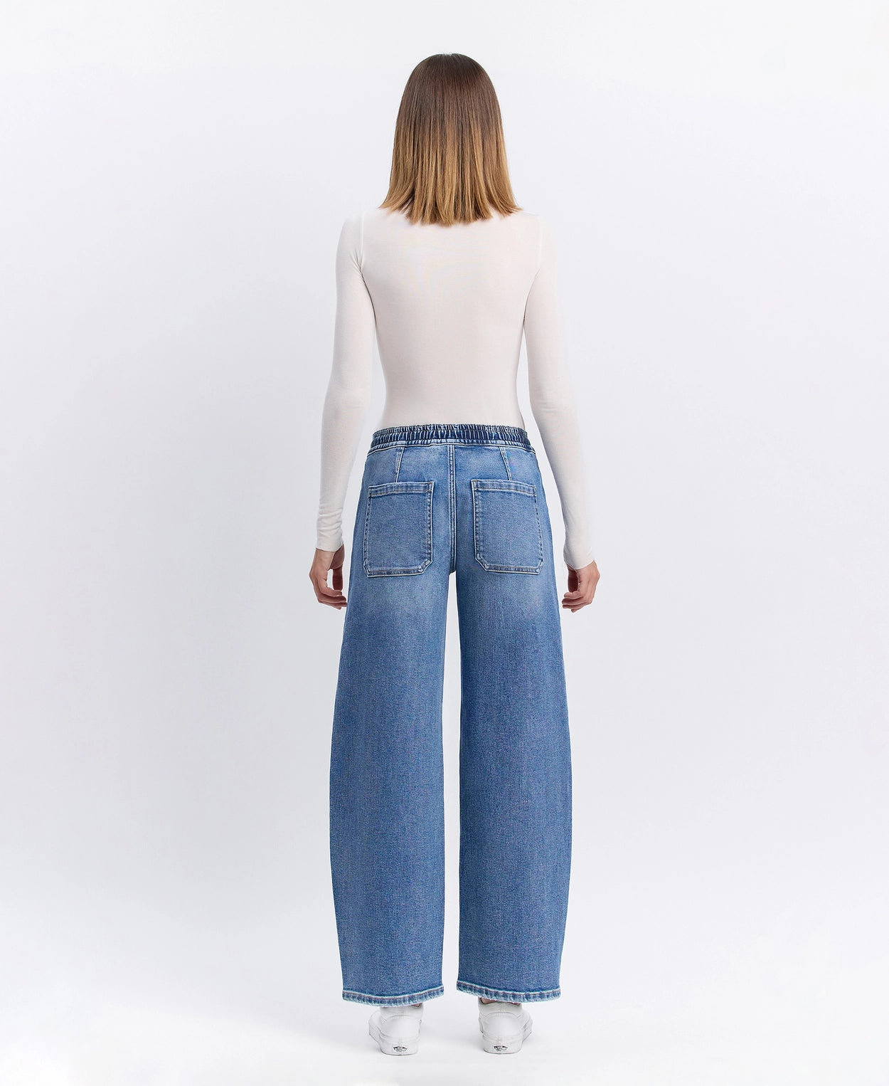 High Rise Wide Barrel Jeans