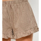 Kora Frill Gingham Shorts