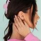 Pink Stripe Claw Clip