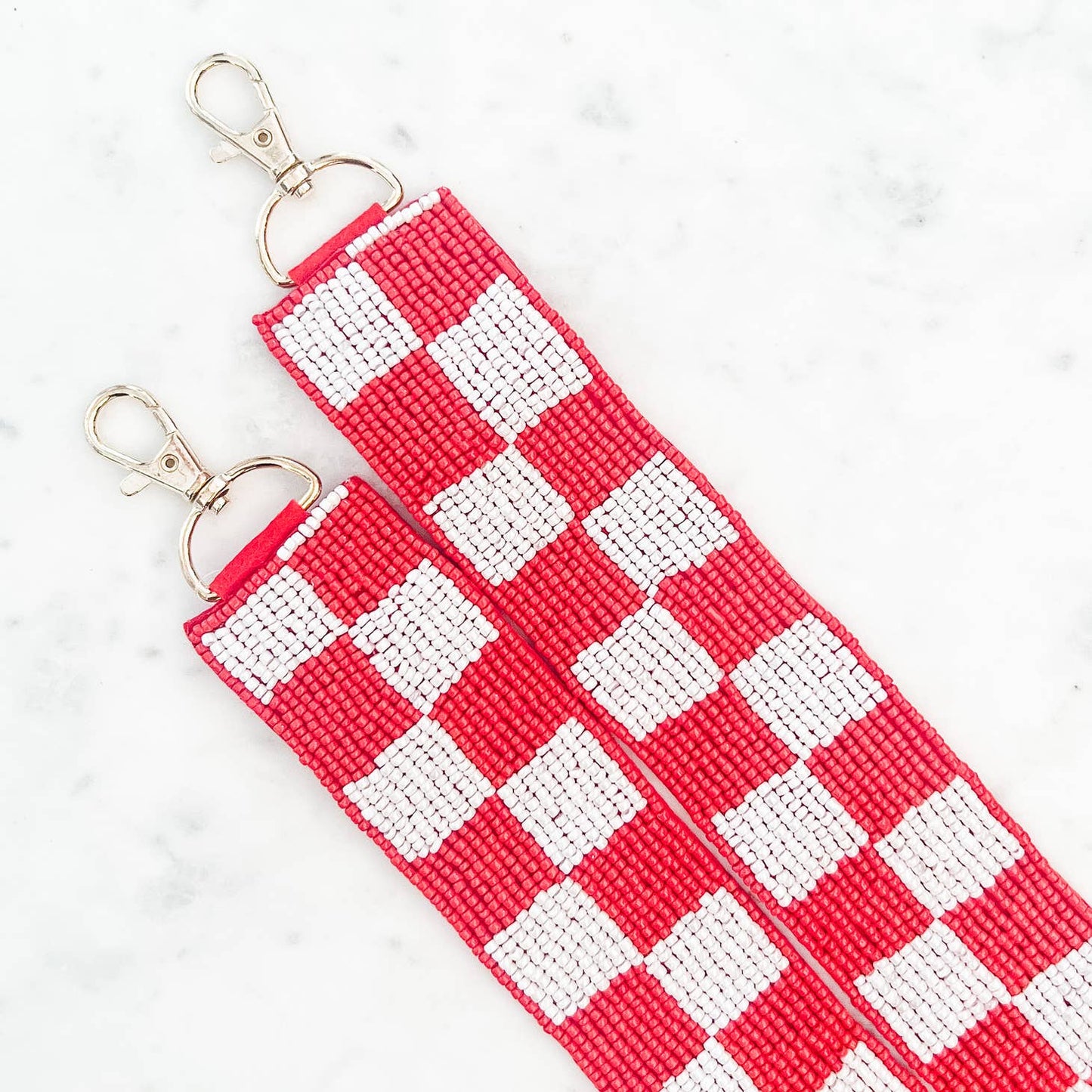 Red Checkered Bag Strap