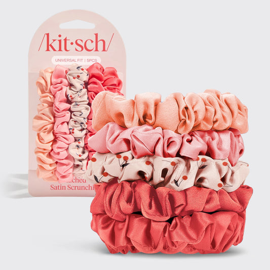 Satin Scrunchies - Cherry Blossom