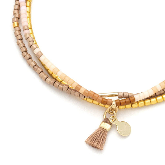 Simply Chic Bracelet Trio I Desert & Gold