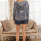 Paisley Zip Up Cardi