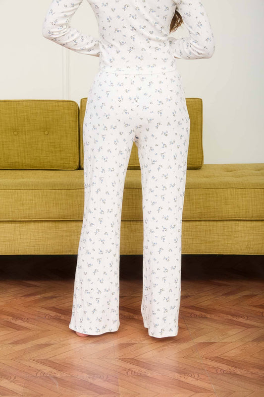 Floral Pointelle Pants