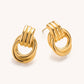 Nya Gold Knot Studs