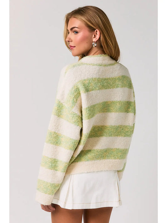 Sage & Cream Knit Cardigan