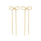 Long Bow Stud Earrings