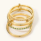 Madelyn Emerald Stacked Ring