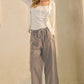 Wide Leg Mineral Wash Pants