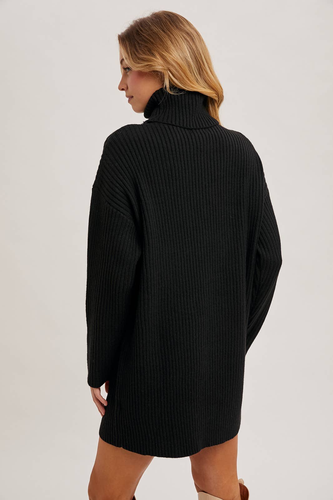 Turtle Neck Sweater Dress