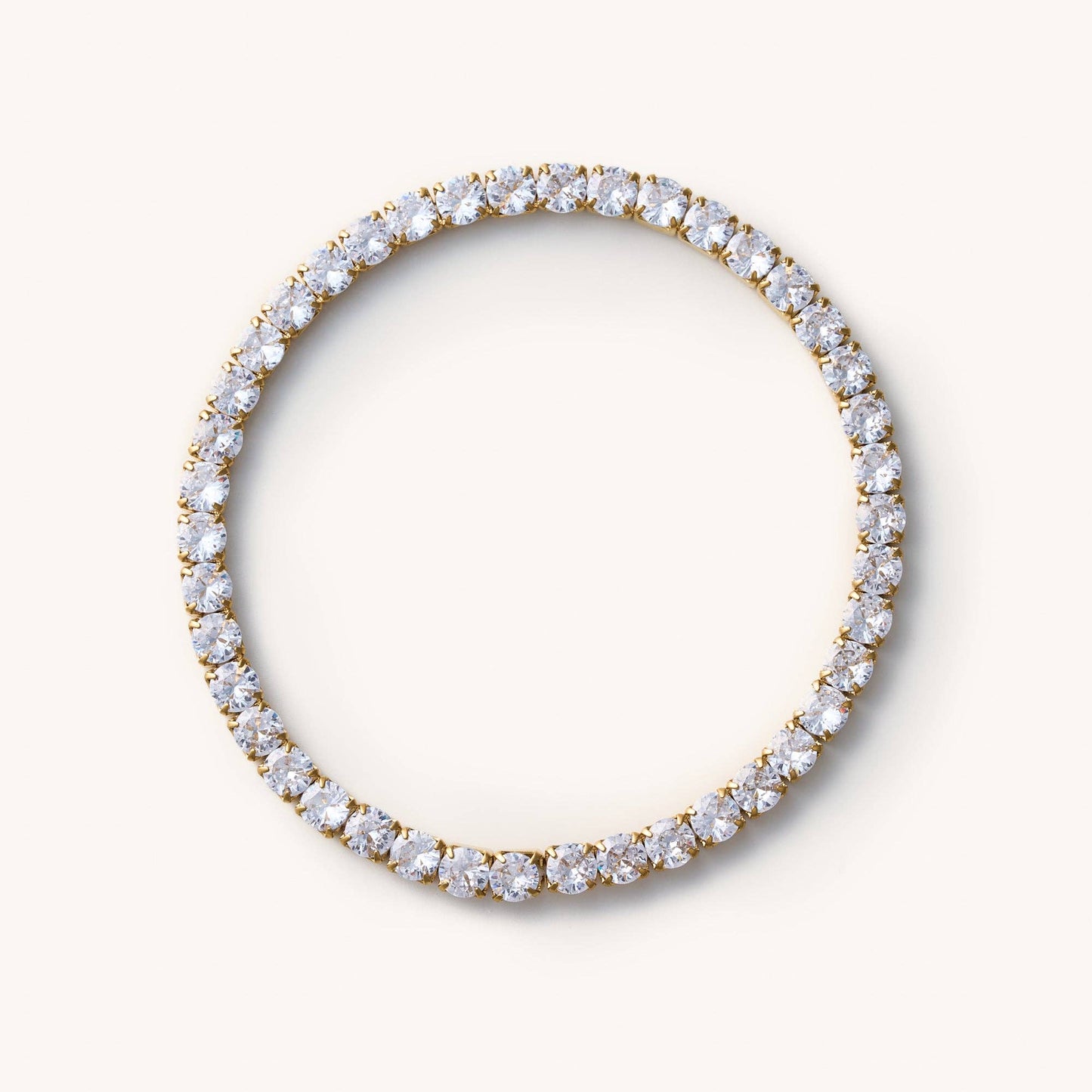 Elastic Tennis Bracelet - Gold