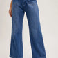 High Rise Wide Leg Denim Jeans