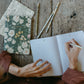 Reverie Notebooks | Set of 3 | Ferns, Green & Gold Florals