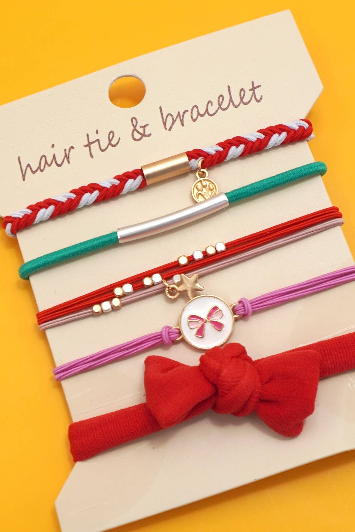 Hair Tie & Bracelet Set I Ivory