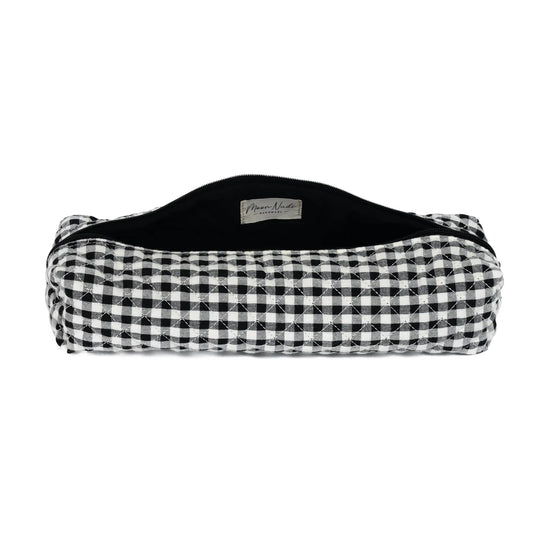 Gingham Hair Tool Bag