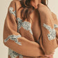 Leopard Knit Sweater- Warm Tan