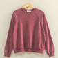 Cherry Mineral Washed Crew