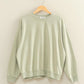 Sage Mineral Washed Crew