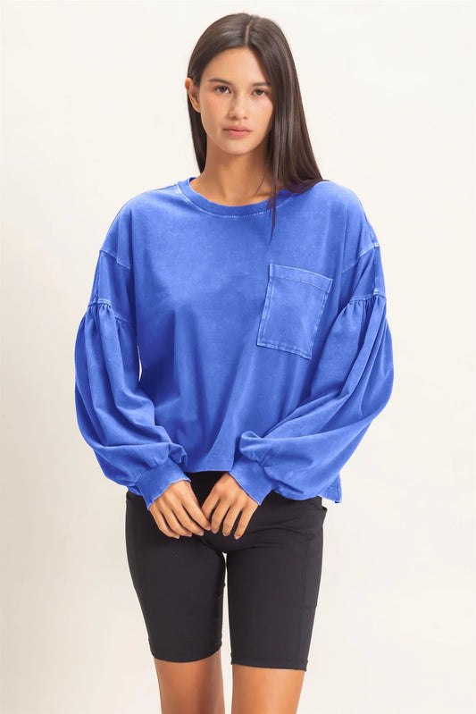 Washed Blue Sweatshirt