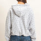 Star Print Bubble Hoodie