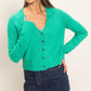 Emerald Button Cardigan