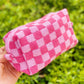 Check Yourself Cosmetic Bag - Pink